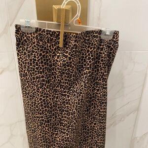 JCrew leopard skirt